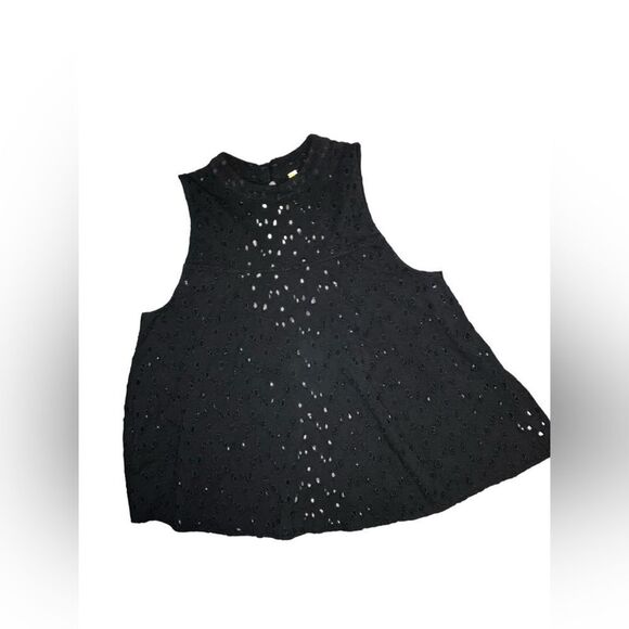 Free People Black TopSize Medium - Picture 2 of 9